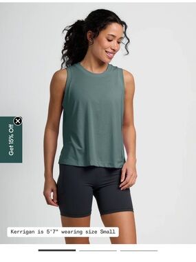 Free Fly Apparel Sleeveless Tank Top in Sage Green